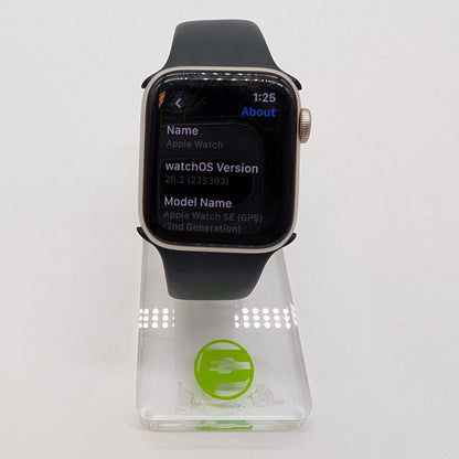GPS Only Apple Watch SE 2nd Gen 40MM Aluminum Starlight Sport Band