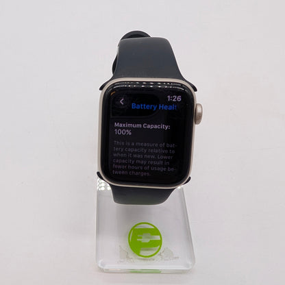 GPS Only Apple Watch SE 2nd Gen 40MM Aluminum Starlight Sport Band