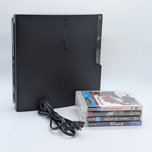 Sony PlayStation 3 Slim PS3 250GB Black Console Gaming System CECH-2501B