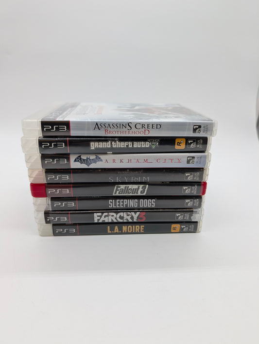 8 Sony PlayStation 3 PS3 Games Open World Bundle