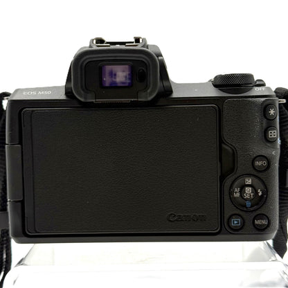 Canon EOS M50 Mirrorless 24.1MP Digital Camera w/15-45mm Lens and 64GB memory card