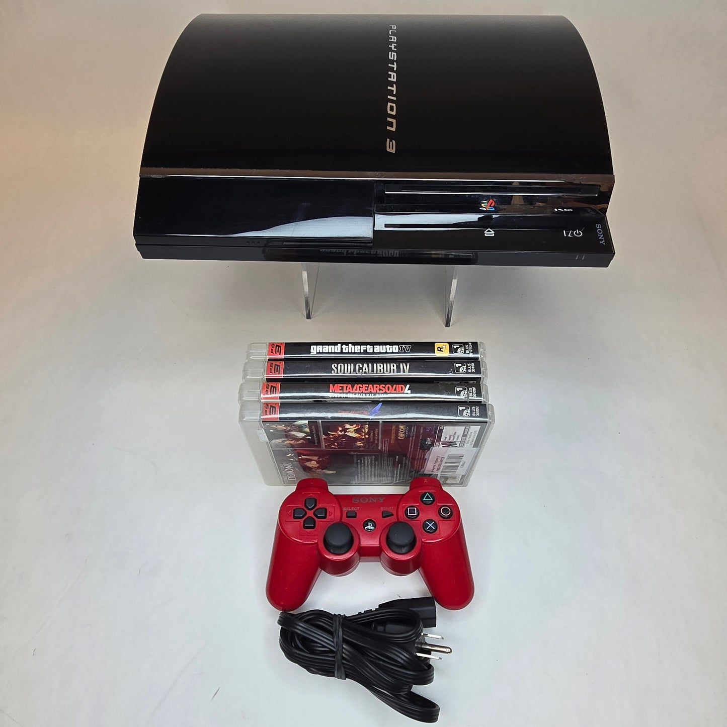 Sony PlayStation 3 Fat PS3 80GB CECHE01 Black Console Backwards Compatible