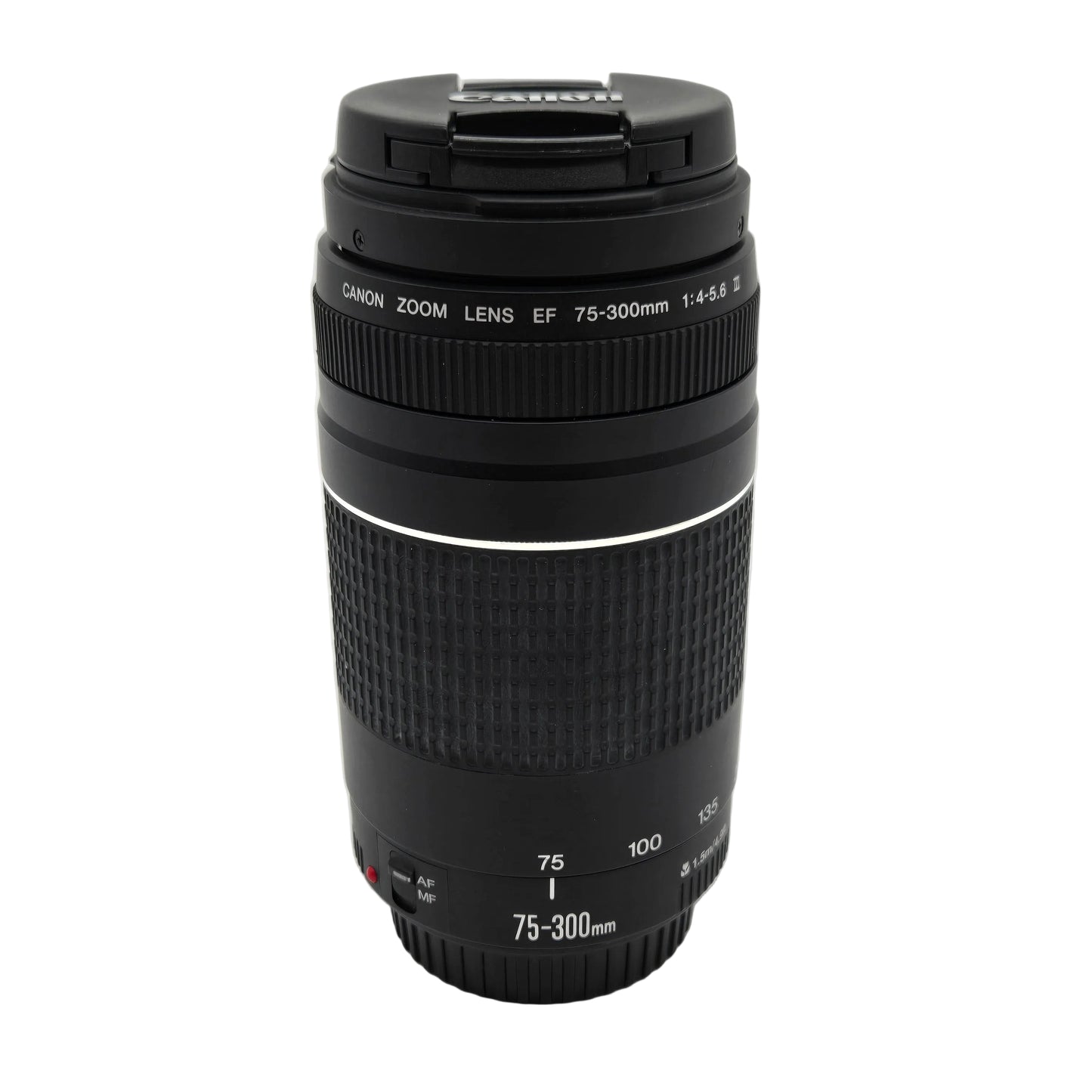 Canon EF 75-300mm f/4-5.6 III Zoom Lens with both Lens Caps