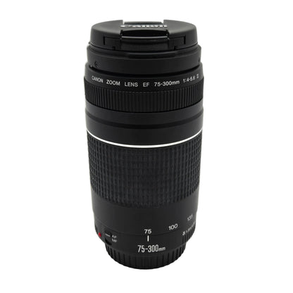 Canon EF 75-300mm f/4-5.6 III Zoom Lens with both Lens Caps