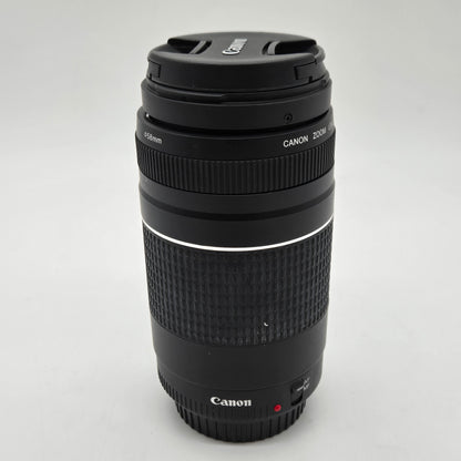 Canon EF 75-300mm f/4-5.6 III Zoom Lens with both Lens Caps