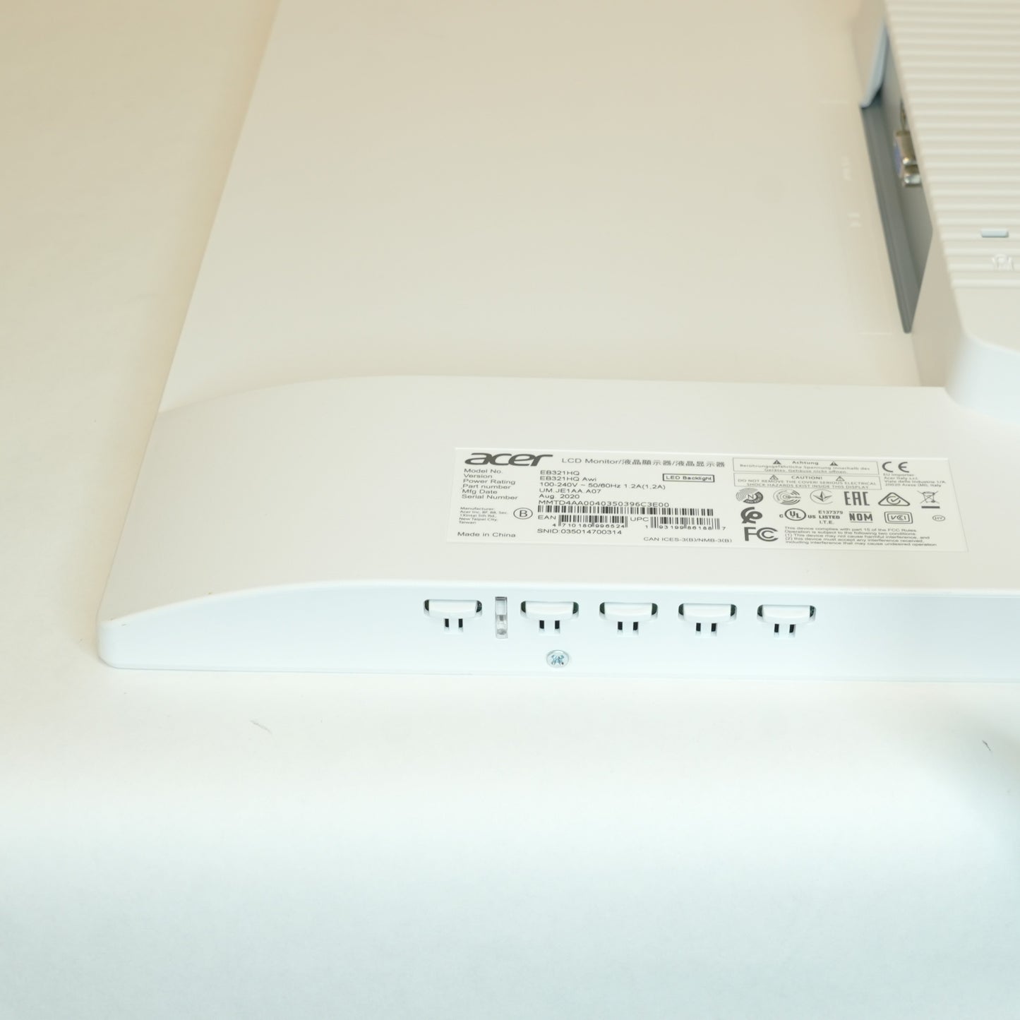 Acer 32" EB321HQ LED-backlit LCD IPS 60Hz Flat Panel Monitor