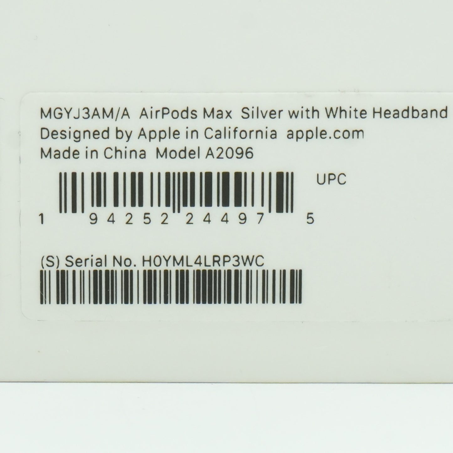 Apple AirPods Max Wireless Over-Ear Headphones Silver MGYJ3AM/A